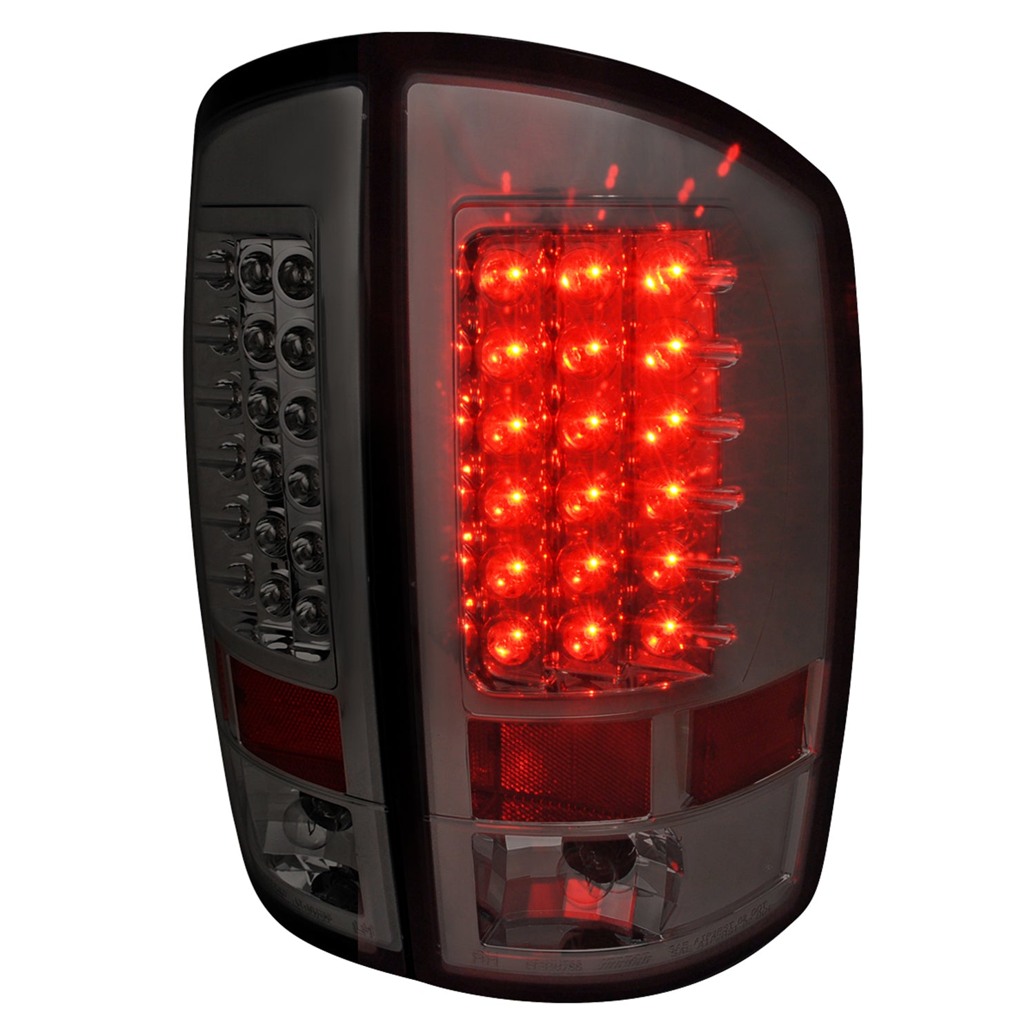 2002-2006 Dodge RAM LED Tail Lights Chrome Housing/Smoke Lens
