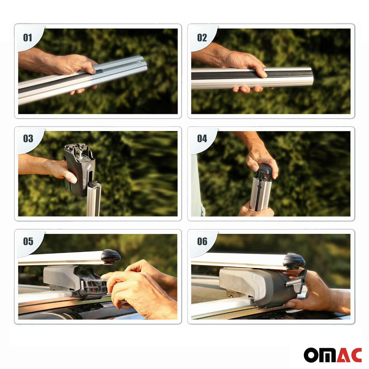 2022-2026 Hyundai Ioniq 5 Roof Rack Cross Bars Luggage Carrier Alu Black 2x