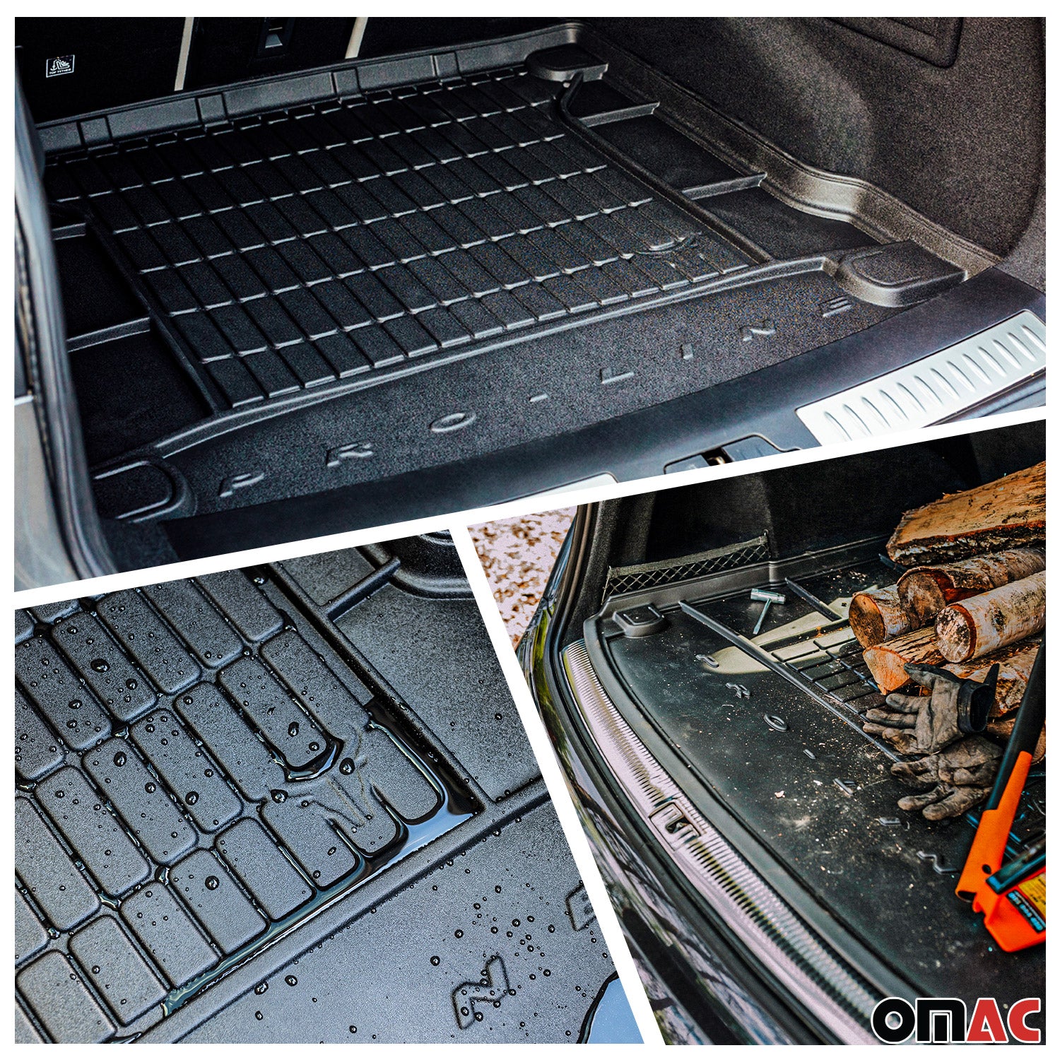 2016-2026 Volvo XC90 Premium Floor Mats & Cargo Liner Full Set All Weather Heavy Duty Black