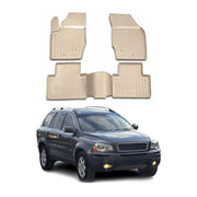 2003-2014 Volvo XC90 1.gen 5-Seats Floor Mats Liners Full Set All Weather 5 Seats Beige