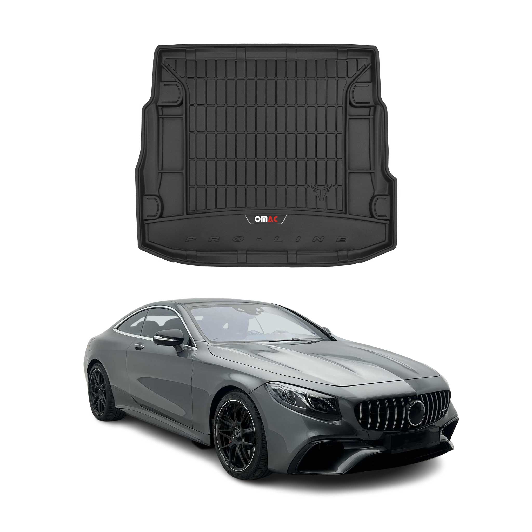 2015-2021 Mercedes S Class C217 Coupe Premium Cargo Liner Trunk Mat All Weather Heavy Duty Black