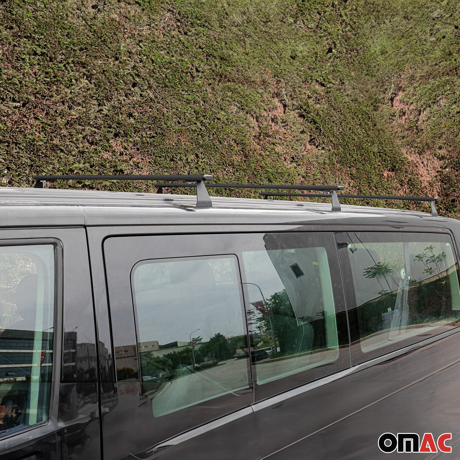 2013-2021 Nissan NV200 Roof Rack Cross Bars Luggage Carrier Steel Black 3 Pcs