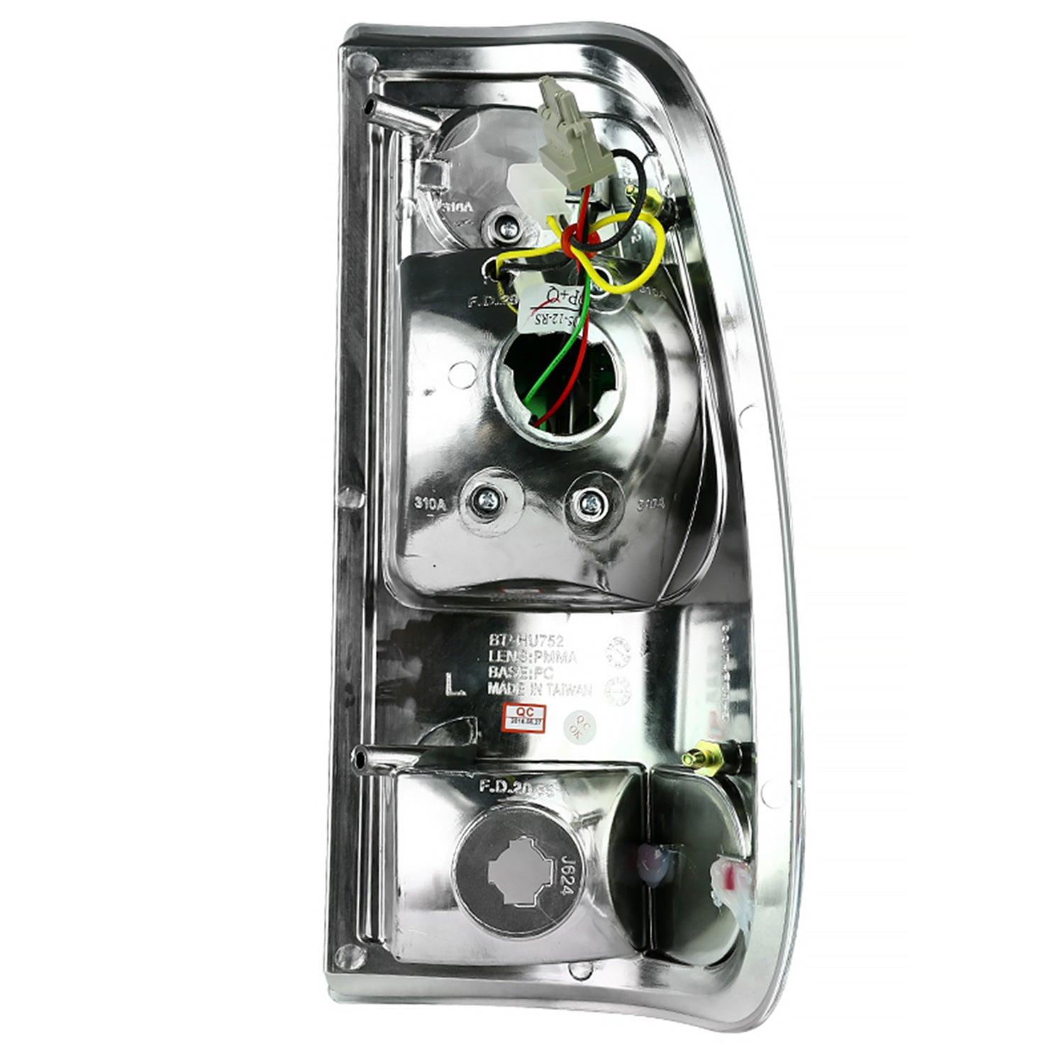 2008-2016 Ford F-250/350/450/550 Super Duty LED Tail Lights Chrome/Red Clear