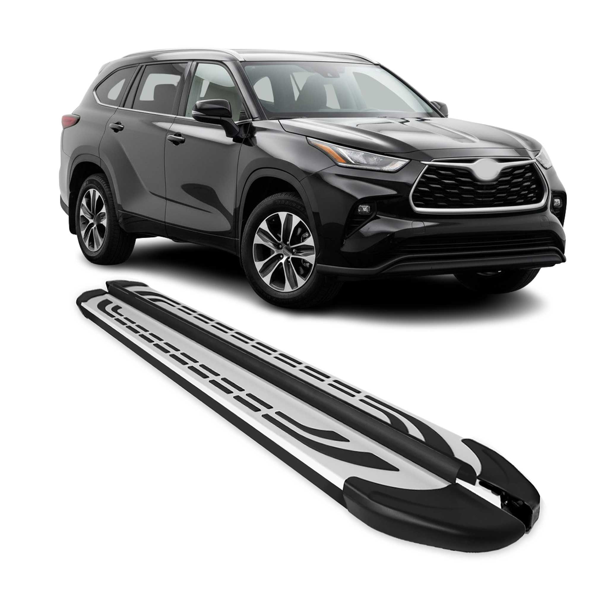 2020-2026 Toyota Highlander Nerf Bar Side Step Running Boards Alu 2x