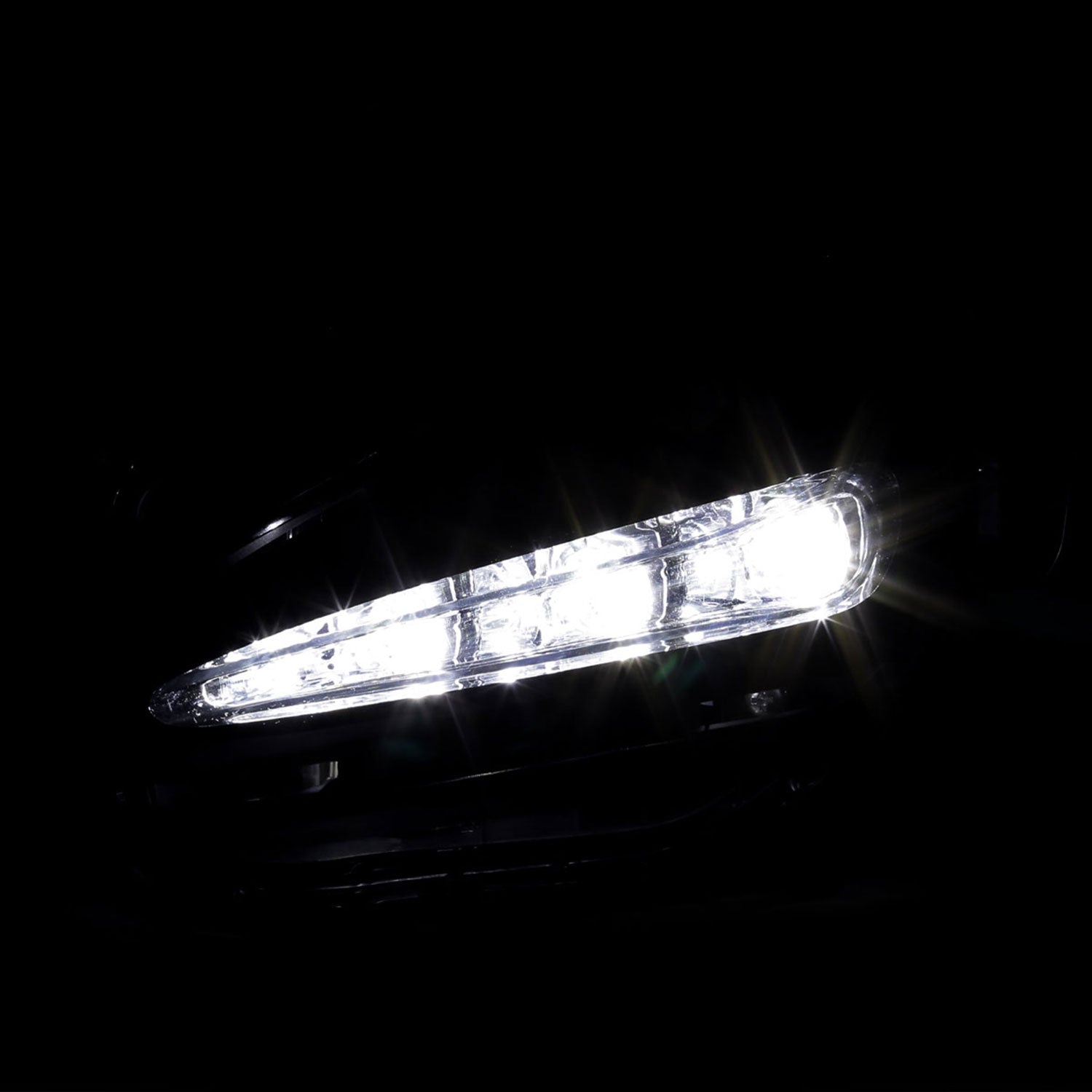 2017-2019 Toyota Corolla LED Fog Lights w/Switch & Wiring Harness Chrome/Clear