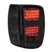 2007-2014 GMC Sierra LED Tail Lights Chrome Housing/Smoke Lens
