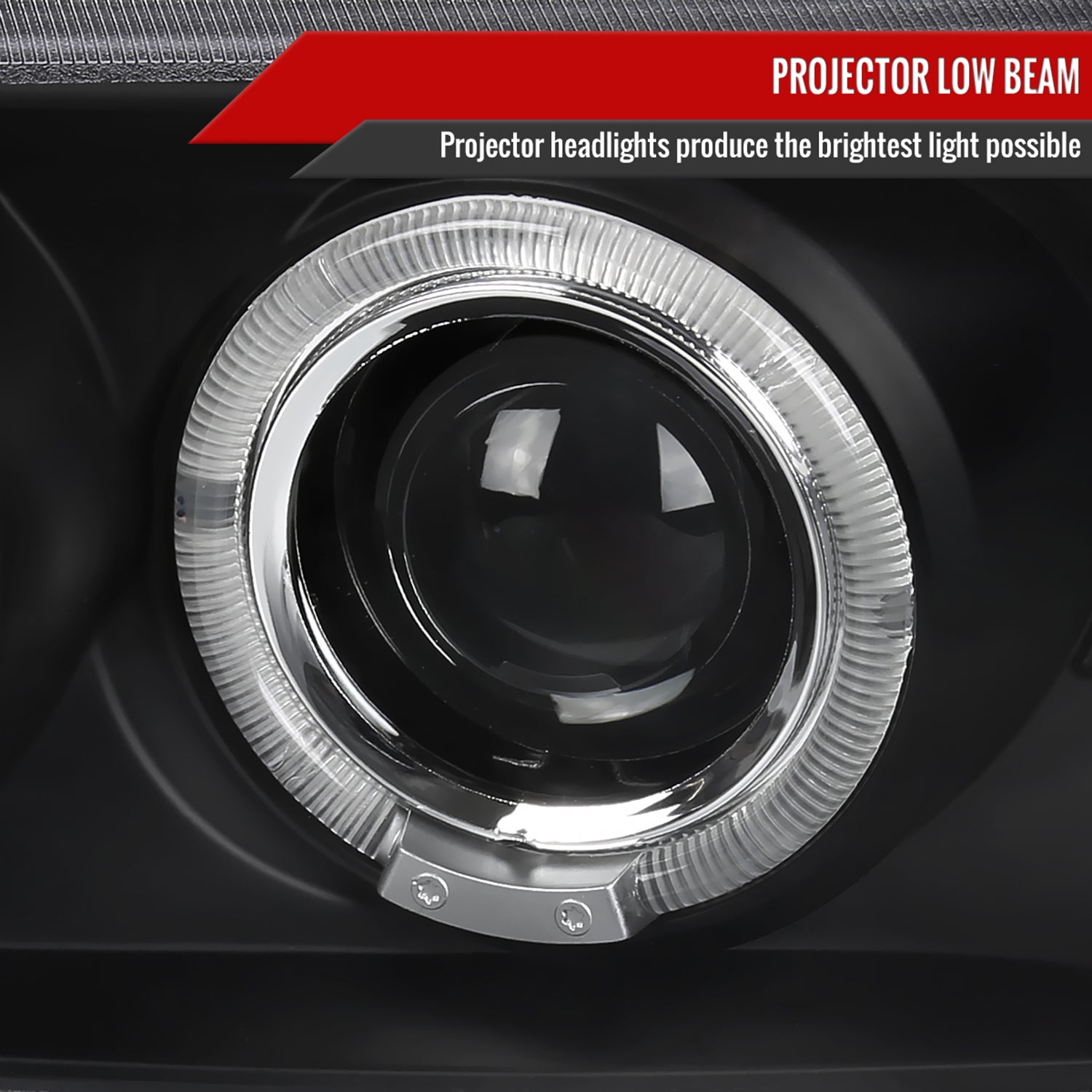 1999-2006 GMC Sierra/Yukon/Yukon XL Dual Halo Projector Headlights Matt Black