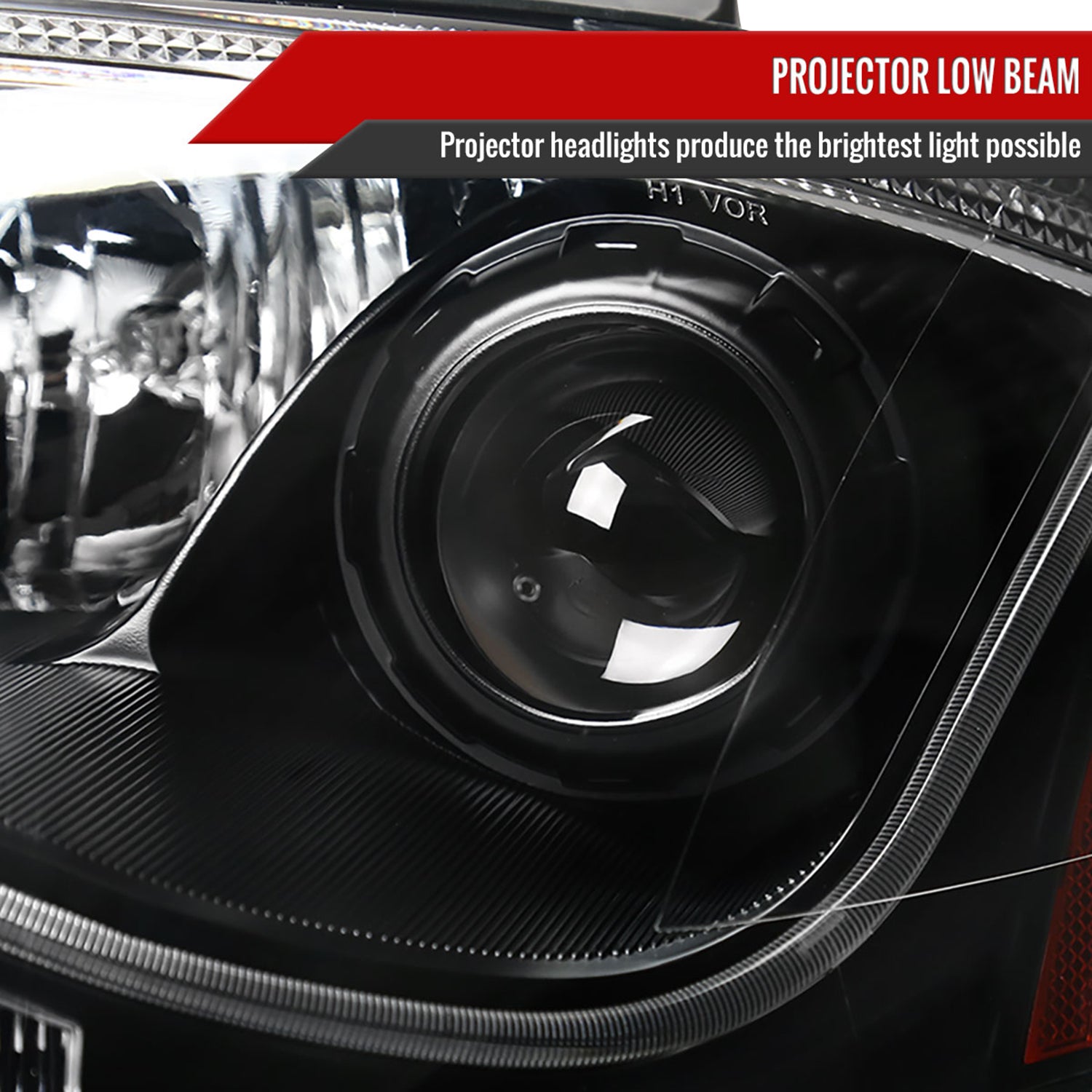 1999-2006 Audi TT LED Bar Projector Headlights Matte Black/Clear Lens