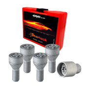 Wheel Lock Kit for Alfa Romeo Giulia Stelvio M14X1,5 Silver 4Locks&1Key