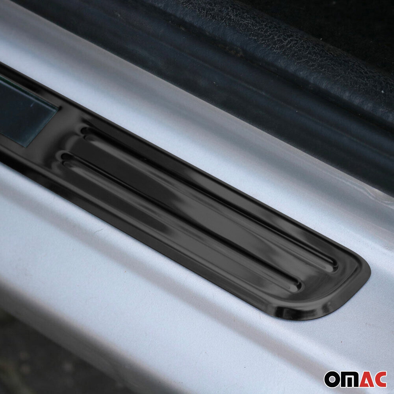 Toyota Door Sill Scuff Plate Illuminated Exclusive Stainless Steel Dark 4 Pcs