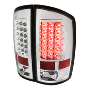 2007-2009 Dodge RAM LED Tail Lights Chrome Housing/Clear Lens