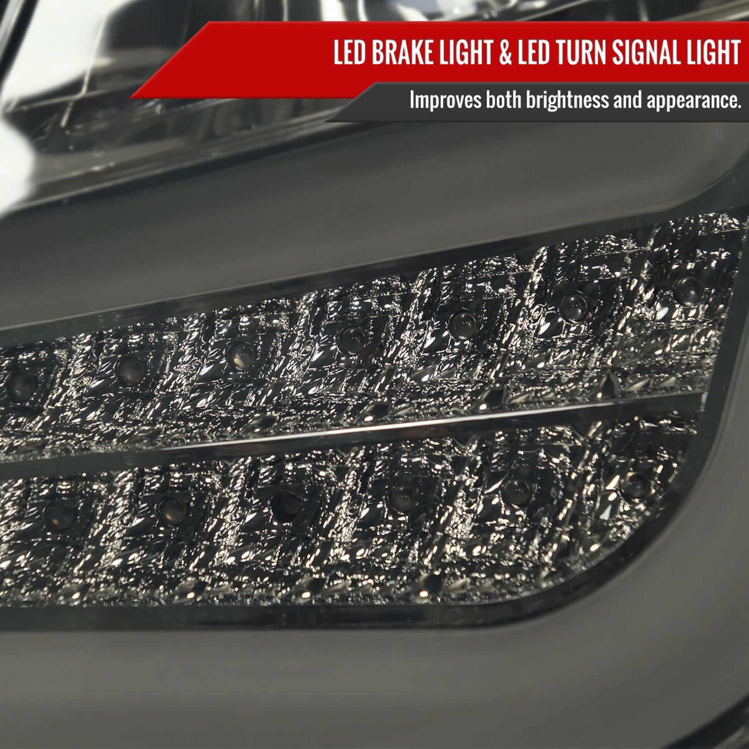 2011-2013 Scion tC LED Tail Lights Chrome Housing/Smoke Lens
