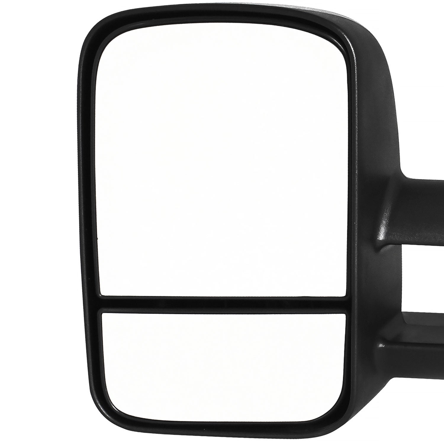 2007-2014 Chevy Silverado/Avalanche/Sierra/Yukon Manual Black Towing Mirrors