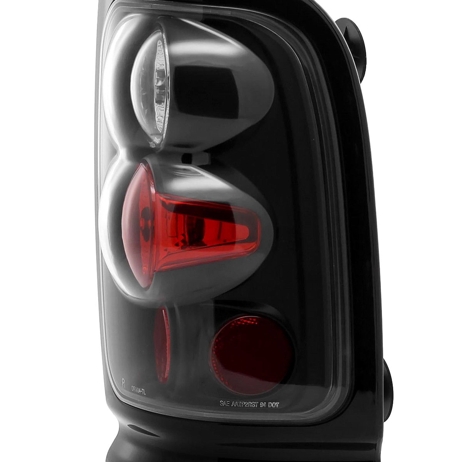 1994-2002 Dodge RAM Tail Lights Matte Black Housing/Clear Lens