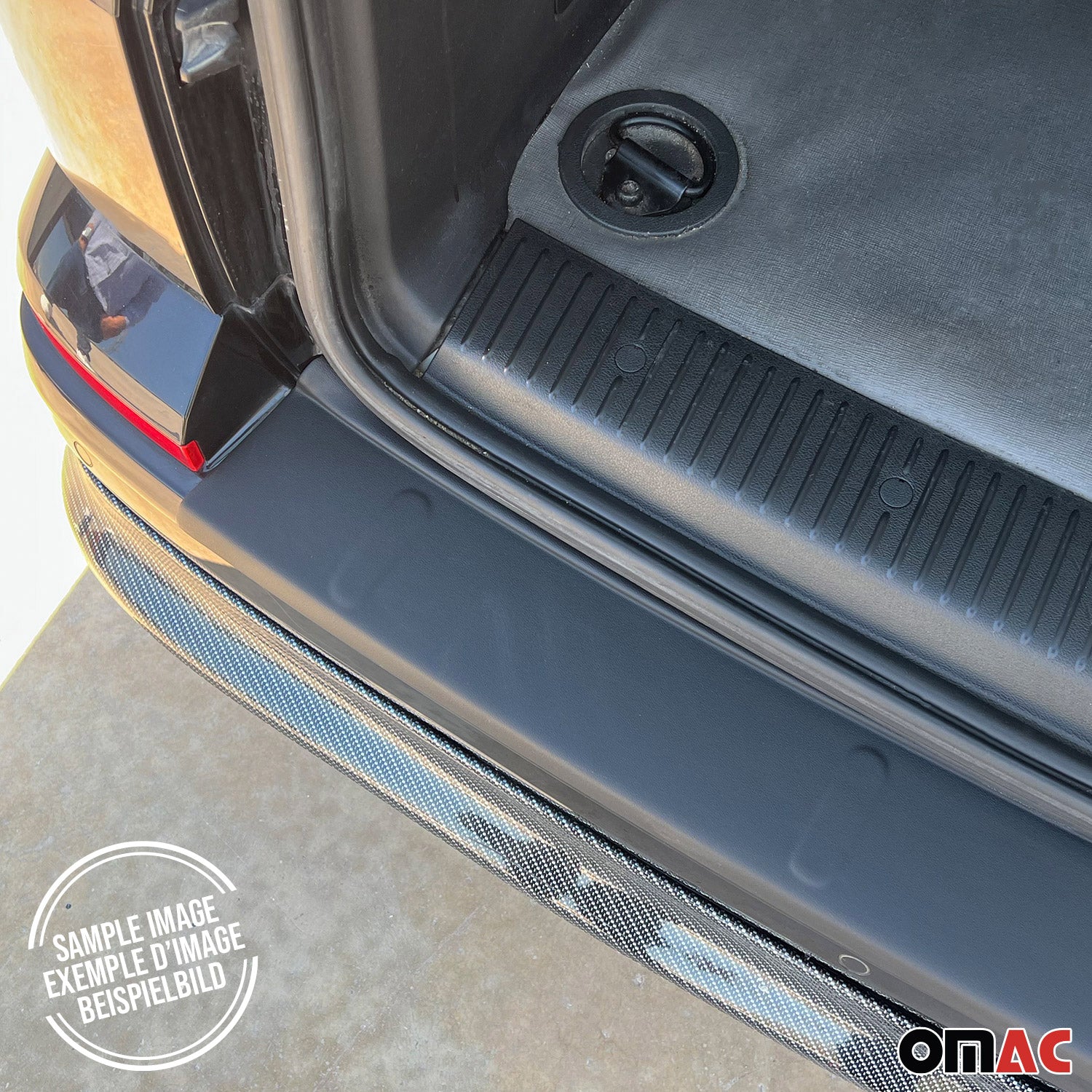 2012-2016 Honda CR-V 4.gen Rear Bumper Sill Cover Protector Guard ABS Black 1Pc