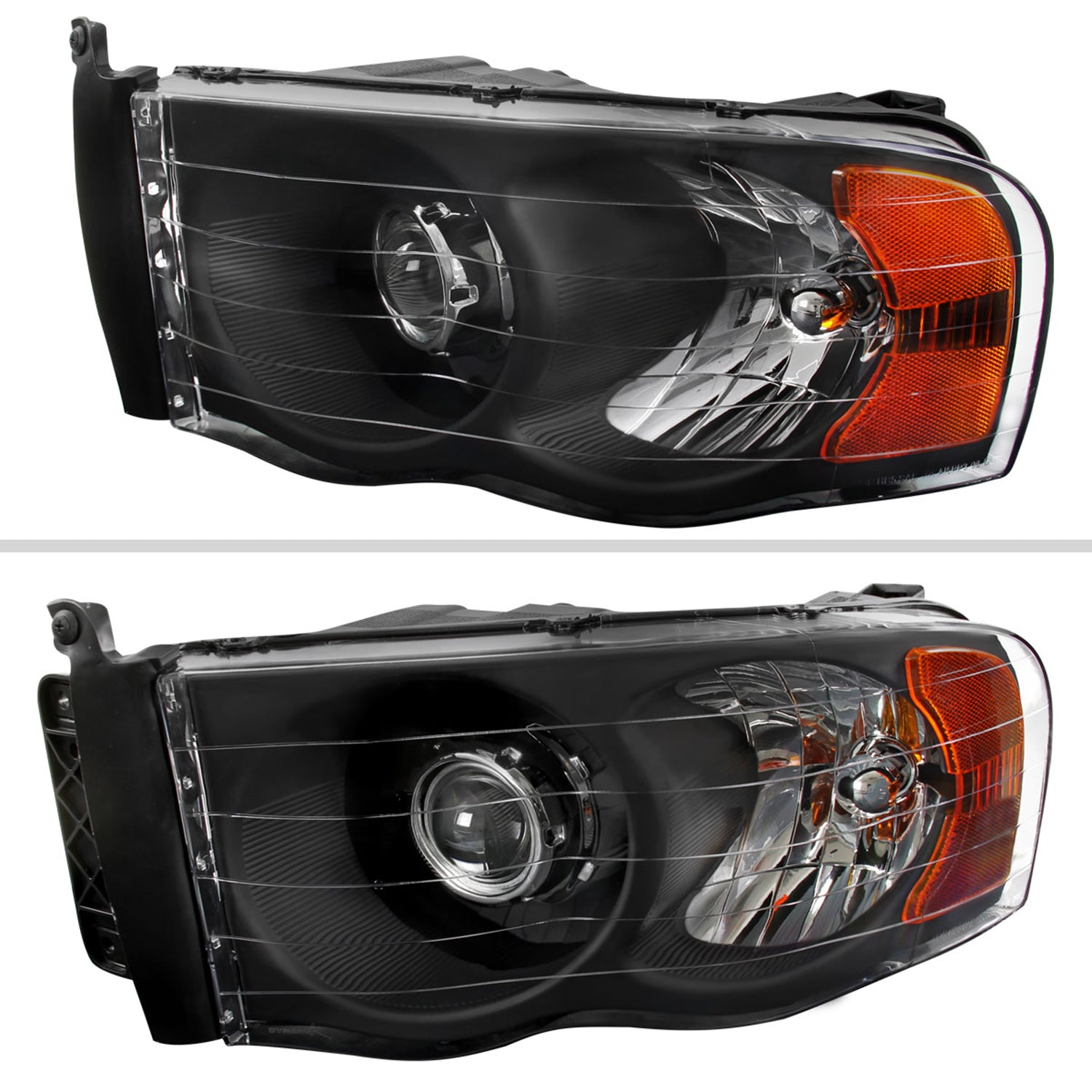 2002-2005 Dodge RAM 1500/ 03-2005 RAM 2500 3500 Headlights Amber Reflectors