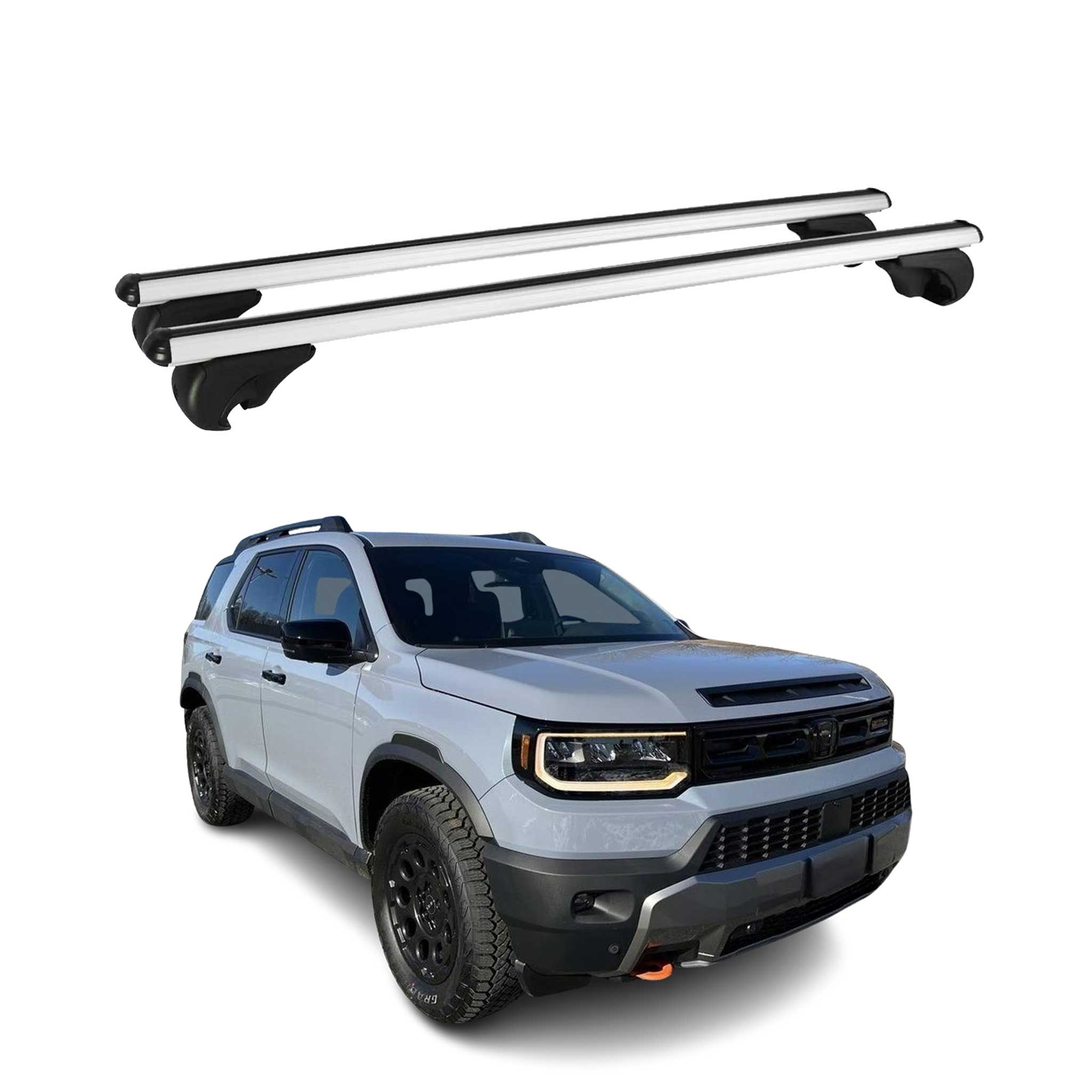 2019-2025 Honda Passport Elite Roof Rack Cross Bars Silver