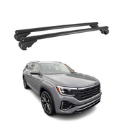 2027 Volkswagen Atlas Roof Rack Cross Bars Luggage Carrier Alu Black 2Pcs