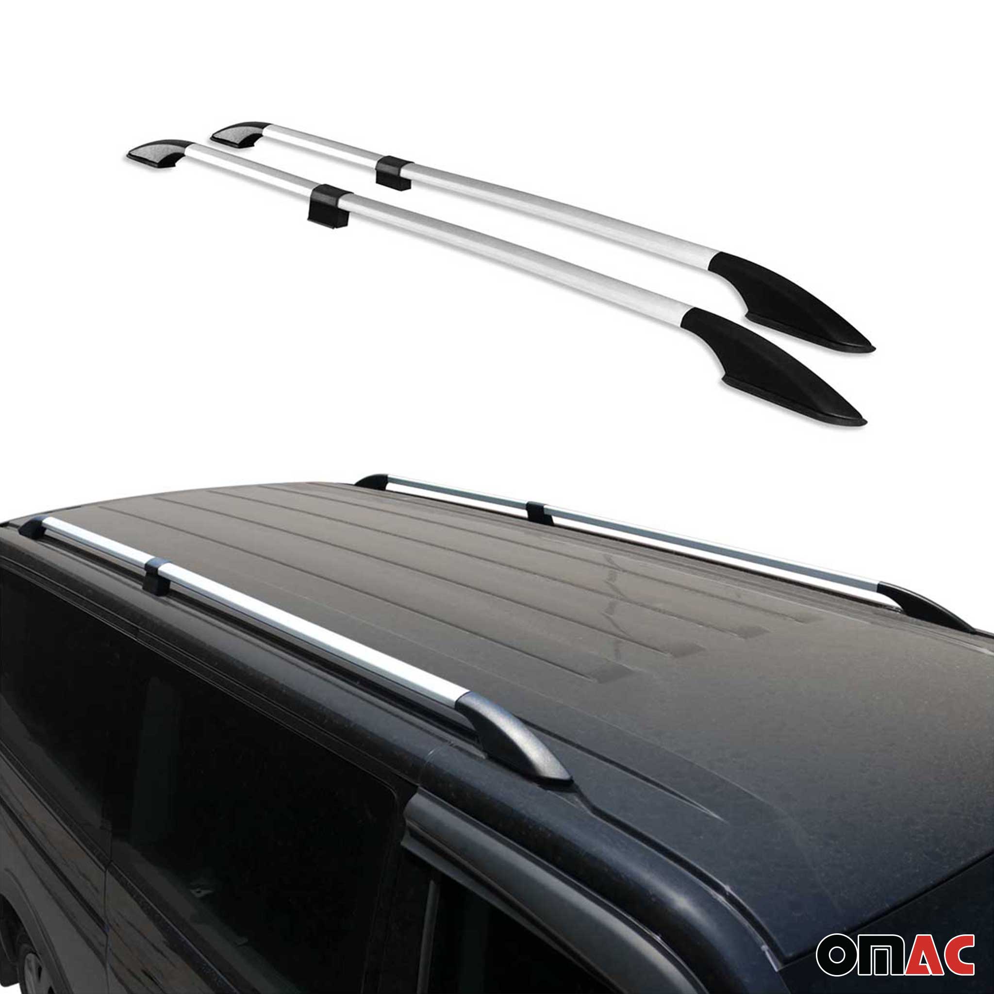 2015-2018 Chevrolet City Express Roof Rack Rails Side Rails Silver
