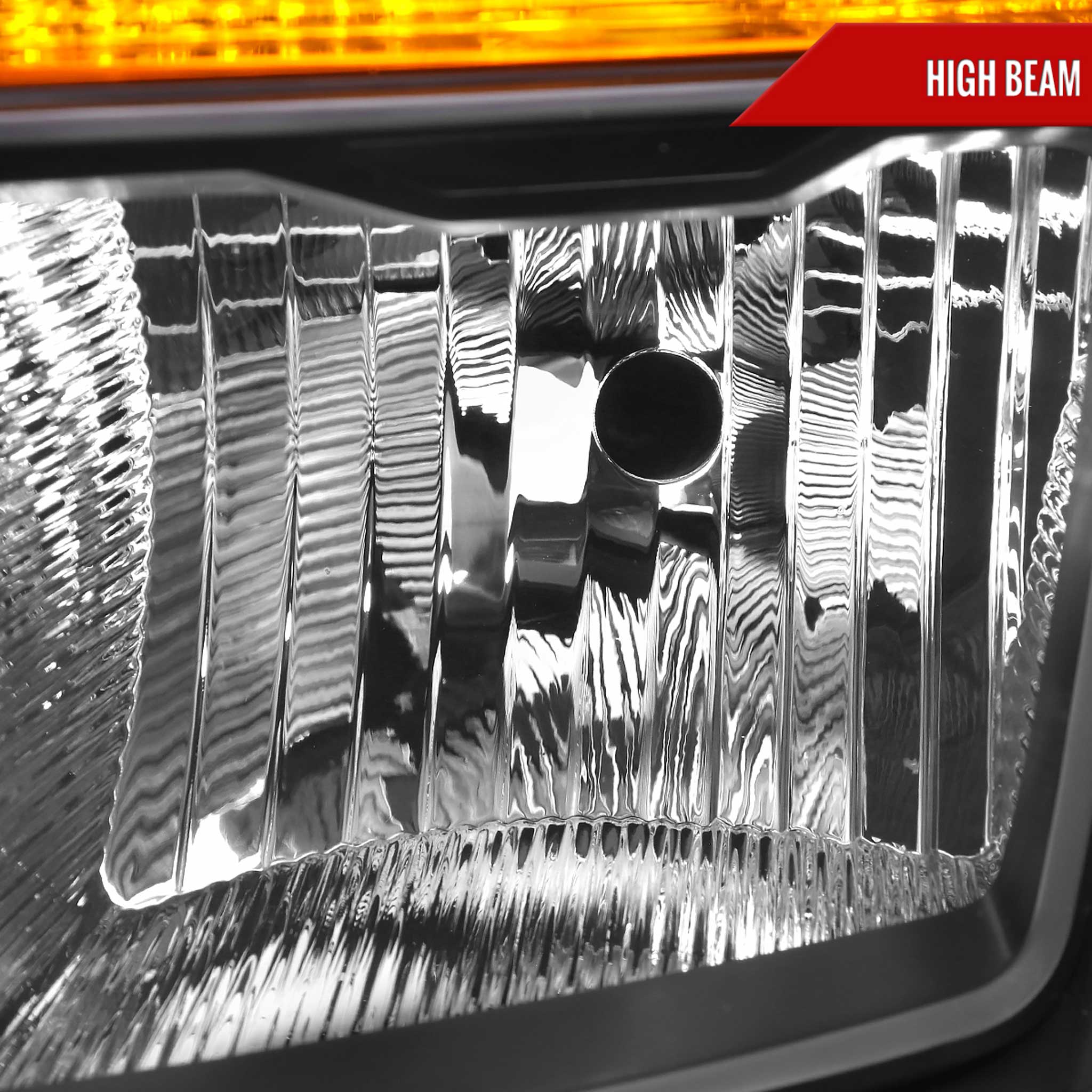 For Ford F-150 2021-2023 Factory Style Headlight Matte Black Housing Clear Lens Driver Side Only