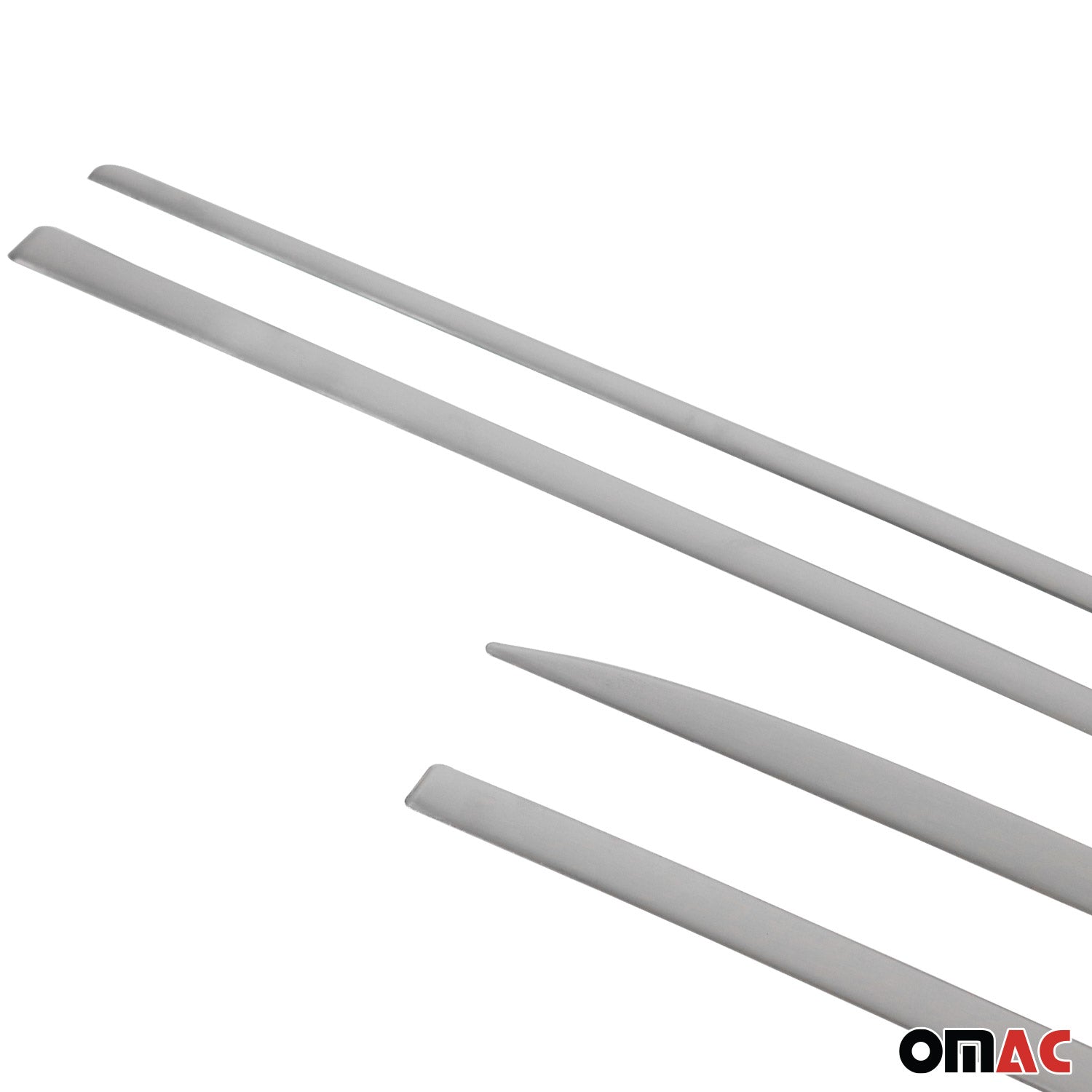 2016-2020 Dodge Neon Side Door Molding Trim Skirt Garnish Stainless Steel Silver 4 Pcs