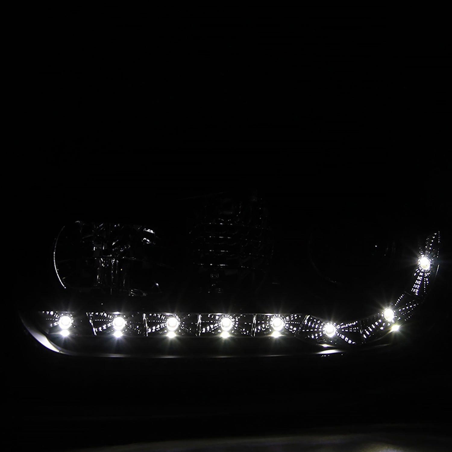 1999-2006 VW Golf Mk4 GTI/R32 Cabrio Projector Headlights R8 LED Light Black