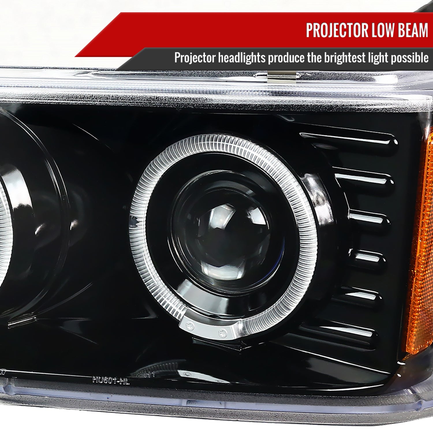 2004-2012 Chevy Colorado GMC Canyon Dual Halo Headlights&Corner Lights Pair