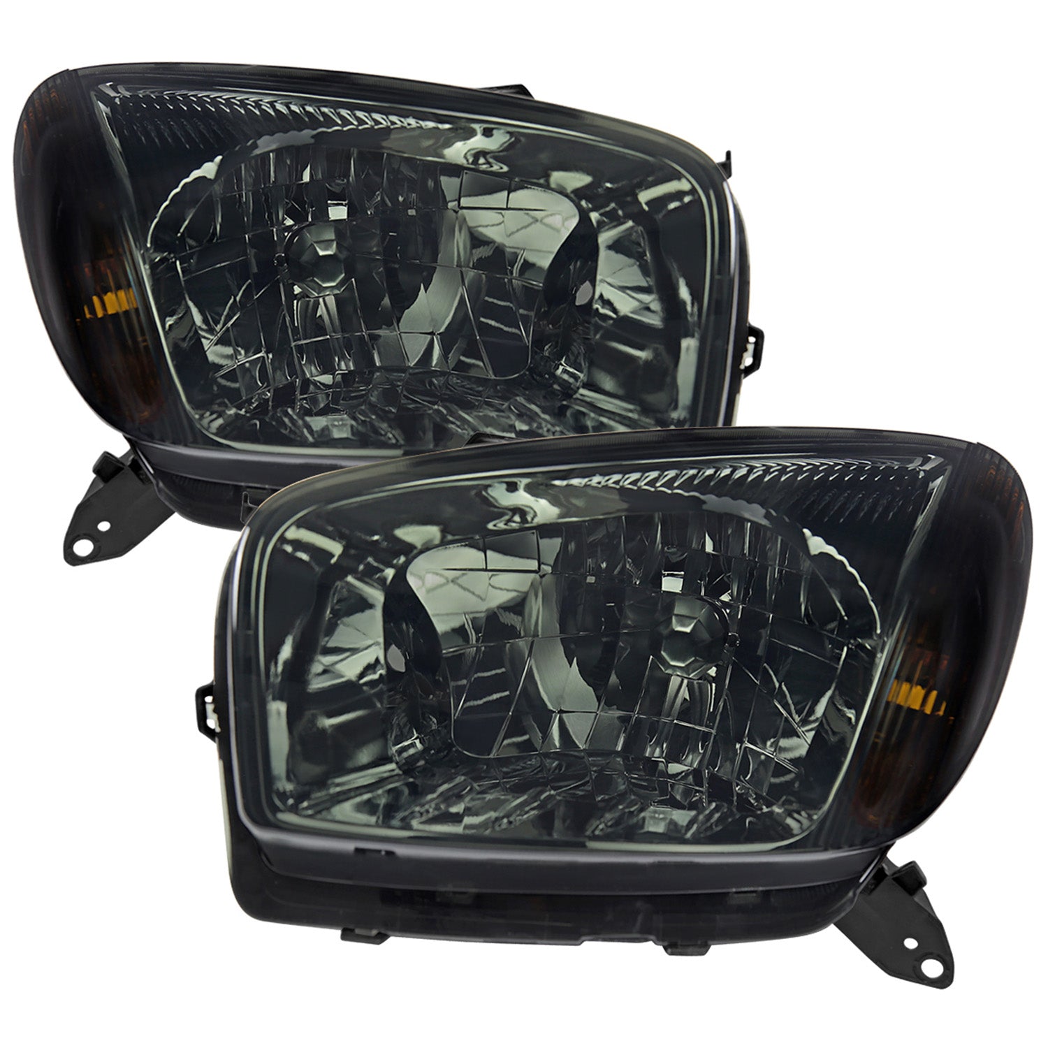 2001-2003 Toyota RAV4 Factory Style Headlights Chrome Housing/Smoke Lens