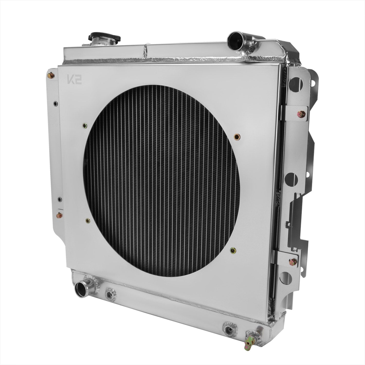 1987-2006 Jeep Wrangler TJ YJ 2.4L/4.2L 3-Row Radiator & Shroud Fan