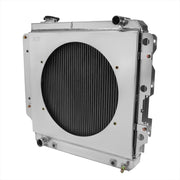 1987-2006 Jeep Wrangler TJ YJ 2.4L/4.2L 3-Row Radiator & Shroud Fan