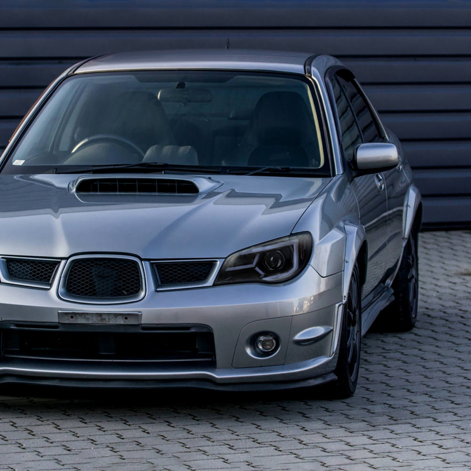 2006-2007 Subaru Impreza WRX STI LED Bar Signal Projector Headlights Smoke