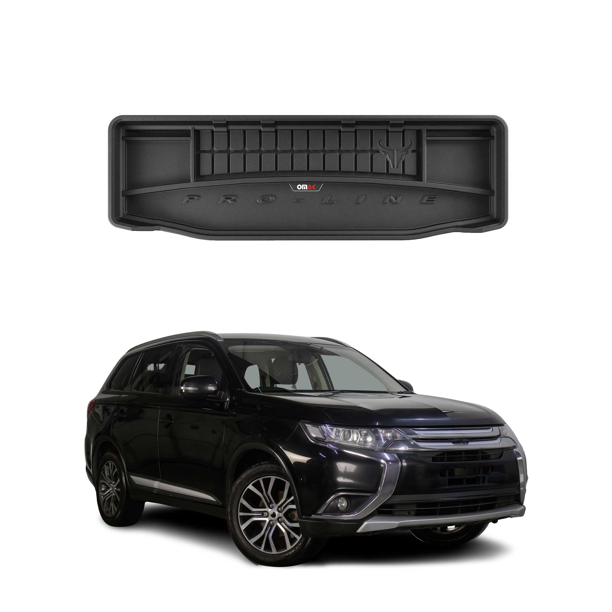 2014-2020 Mitsubishi Outlander Premium Cargo Liner Trunk Mat All Weather Heavy Duty 7 Seats