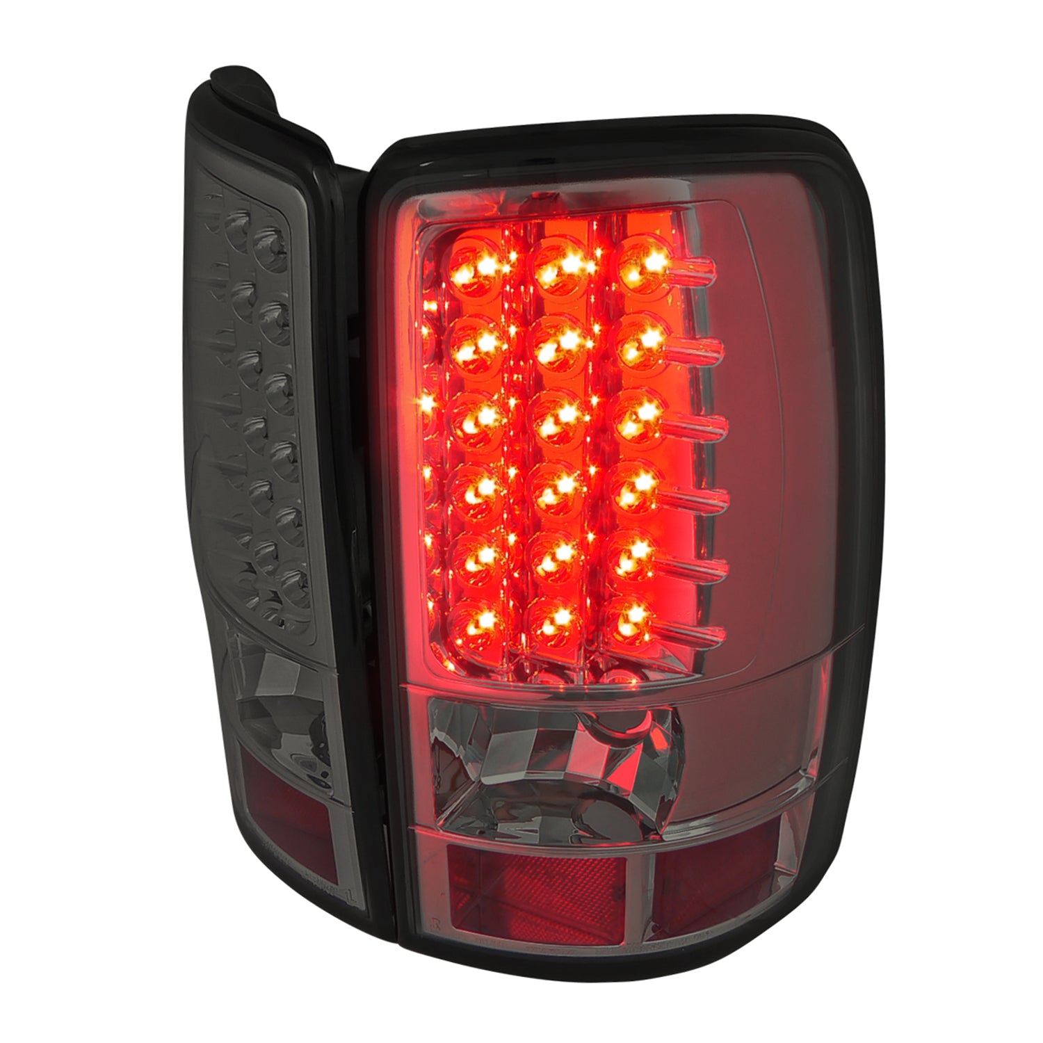 2000-2006 Chevy Suburban/Tahoe GMC Yukon/Yukon XL LED Tail Lights Chrome/Smoke