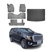 2021-2026 GMC Yukon XL Floor Mats & Cargo Liner Full Set Black