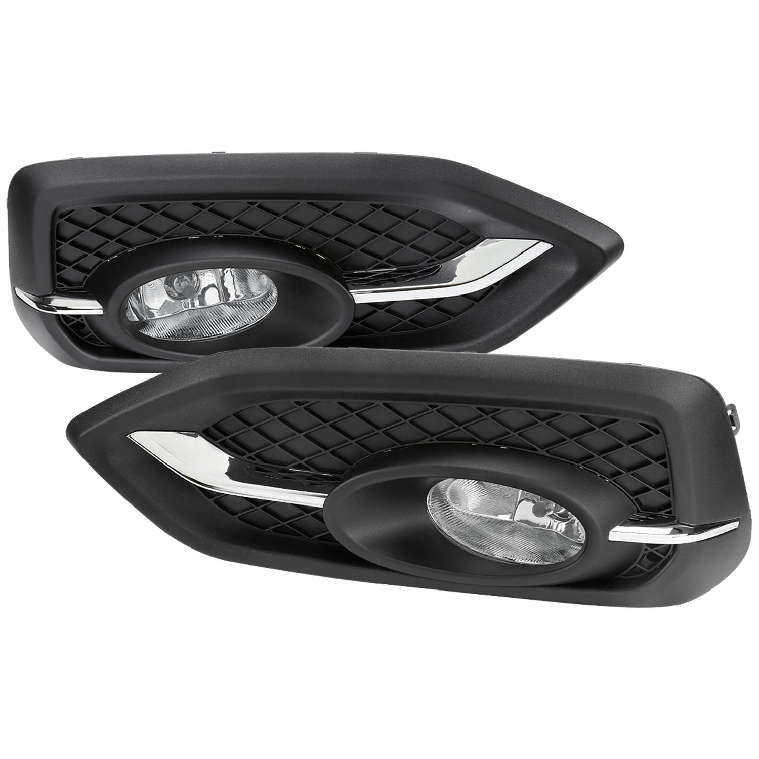 2014-2015 Honda Civic Coupe H11 Fog Lights Kit Chrome Housing/Clear Lens
