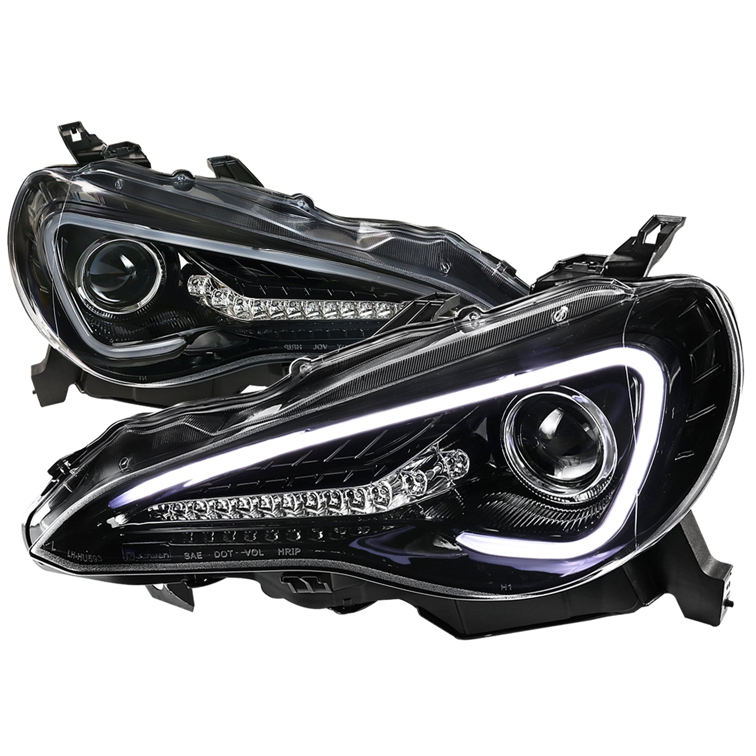 2012-2017 Scion FRS/ Toyota 86 LED Bar Headlights LED Signal Lights Jet Black