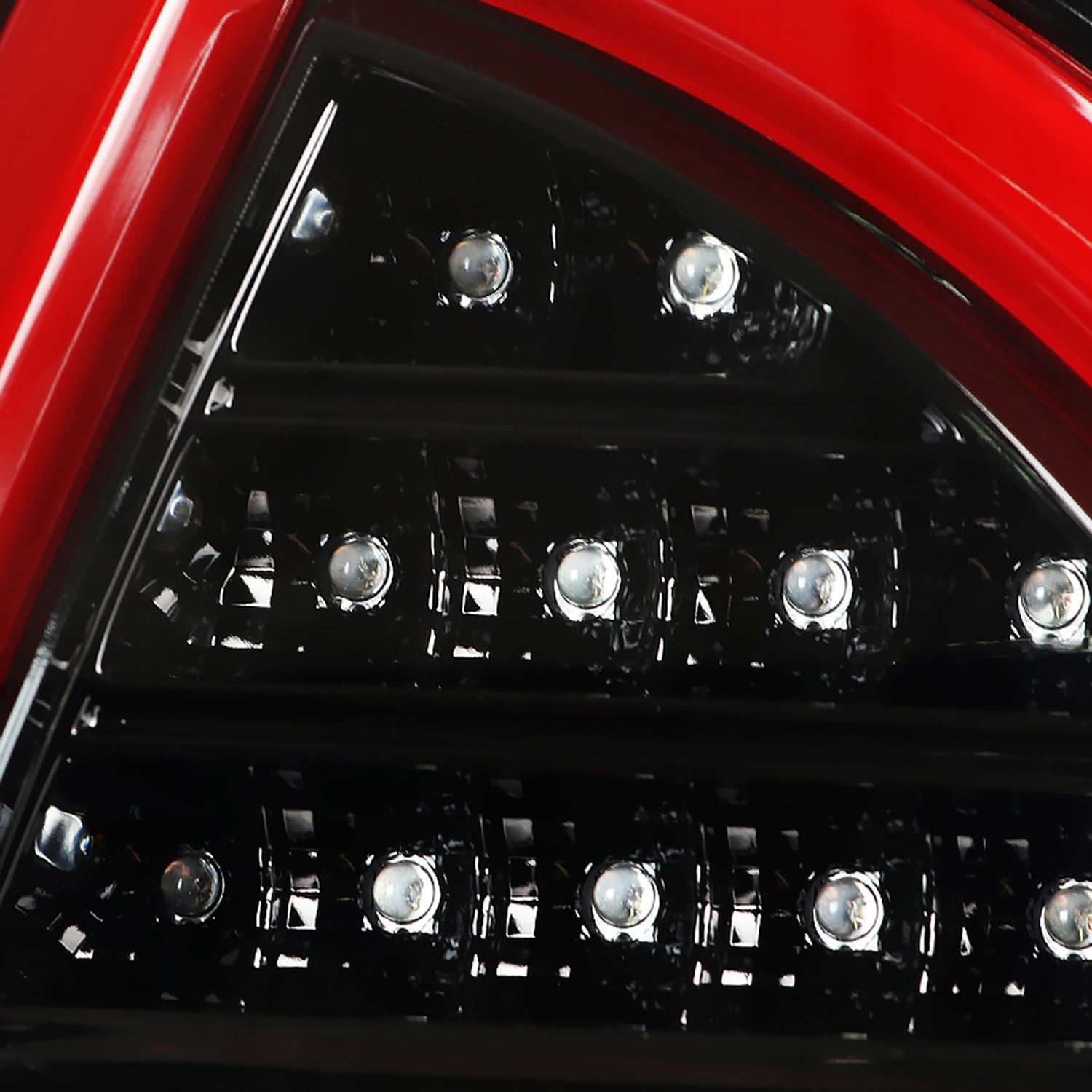 2010-2012 Ford Fusion LED Tail Lights Jet Black Housing/Clear Lens