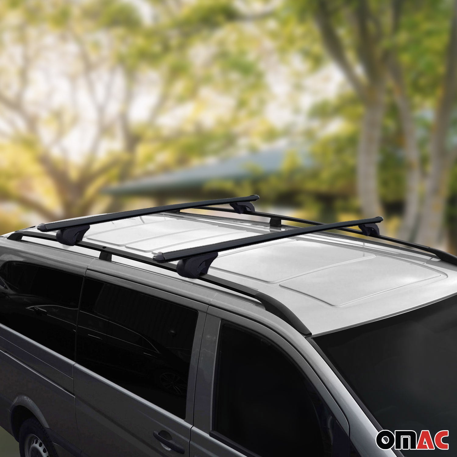 2016-2023 Mercedes Metris L2 MWB Roof Racks & Roof Rails Black Set