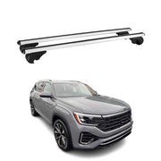 2027 Volkswagen Atlas Roof Rack Cross Bars Luggage Carrier Alu Silver 2Pcs