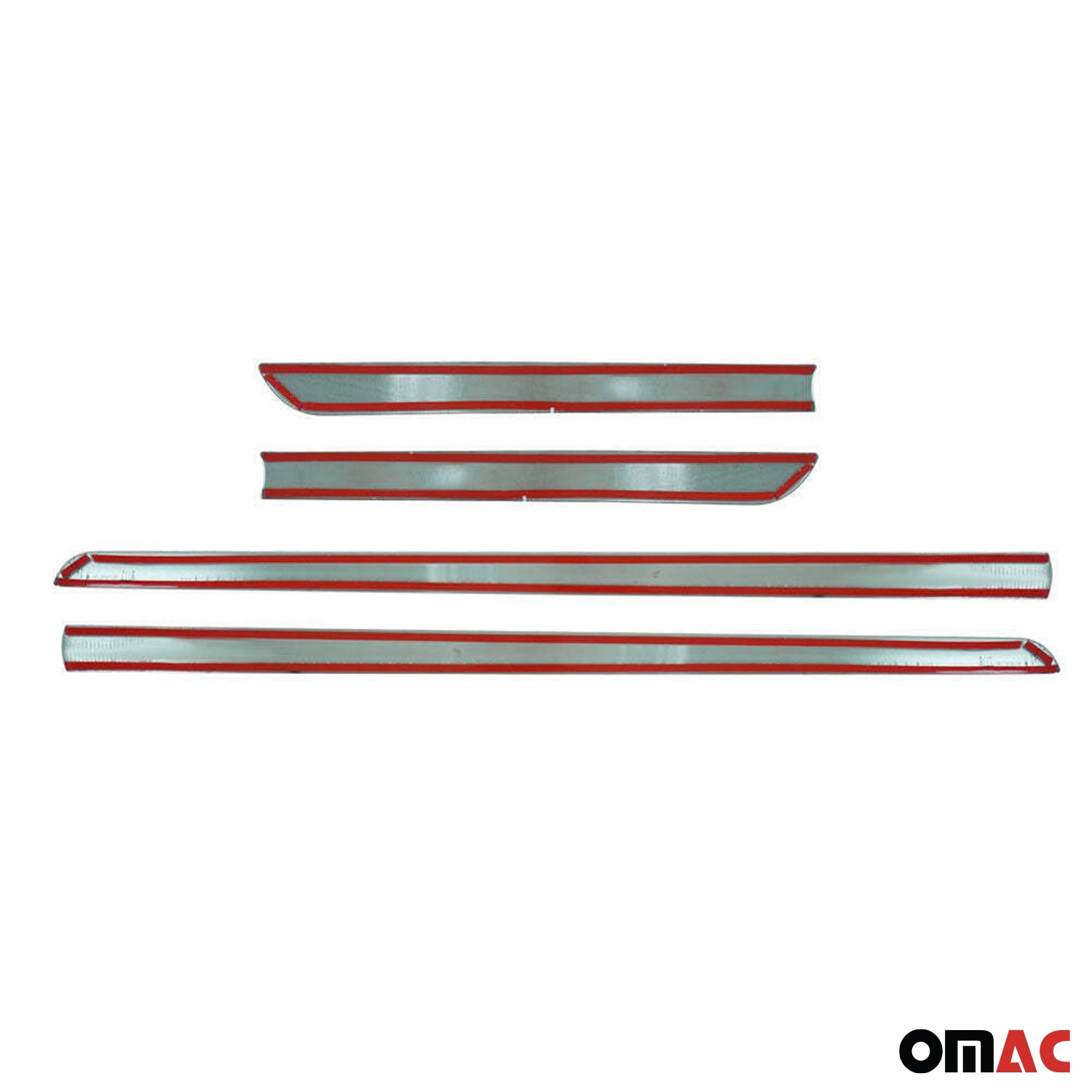 2012-2015 Honda Civic Sedan Side Door Molding Trim Skirt Garnish Stainless Steel Gloss 4Pcs
