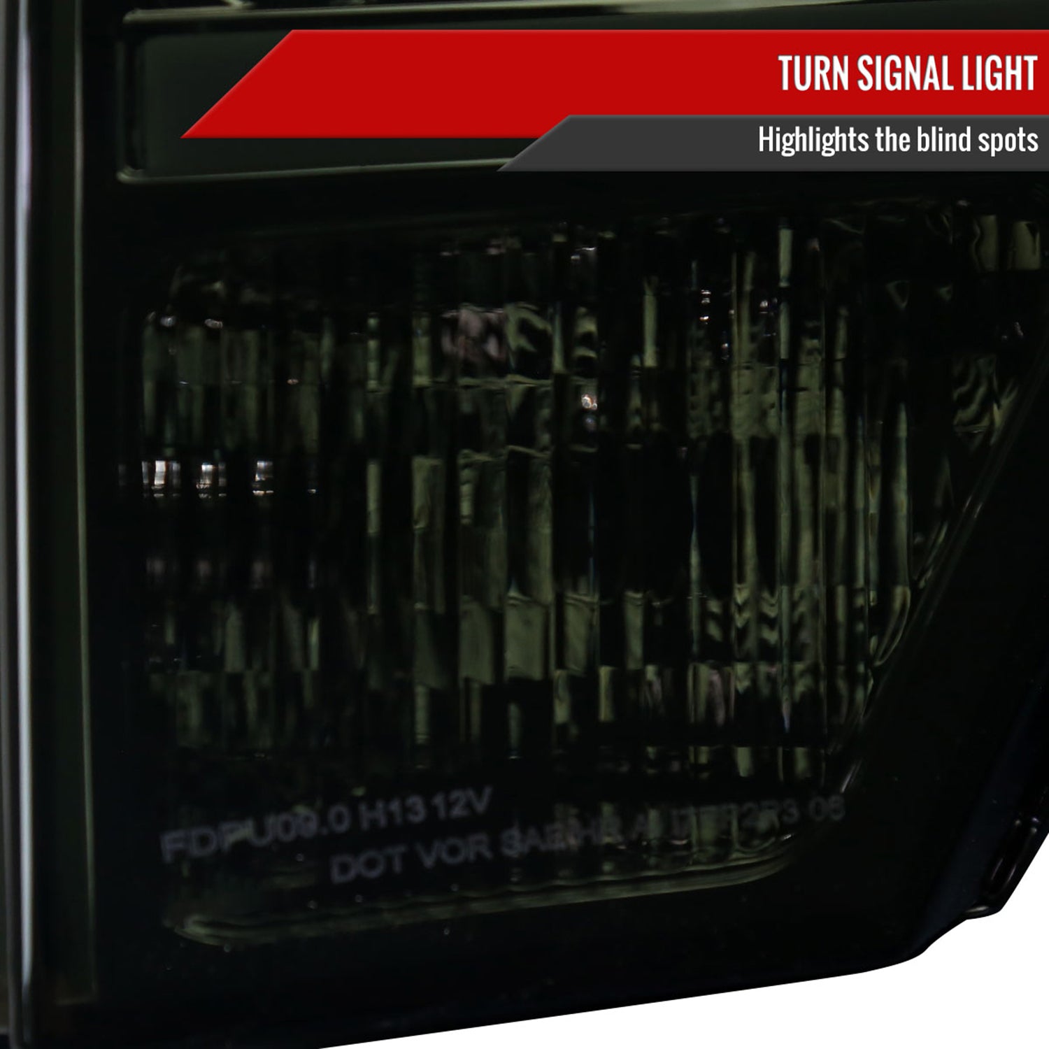2009-2014 Ford F-150 LED Tube Factory Style Headlights Chrome/Smoke Lens