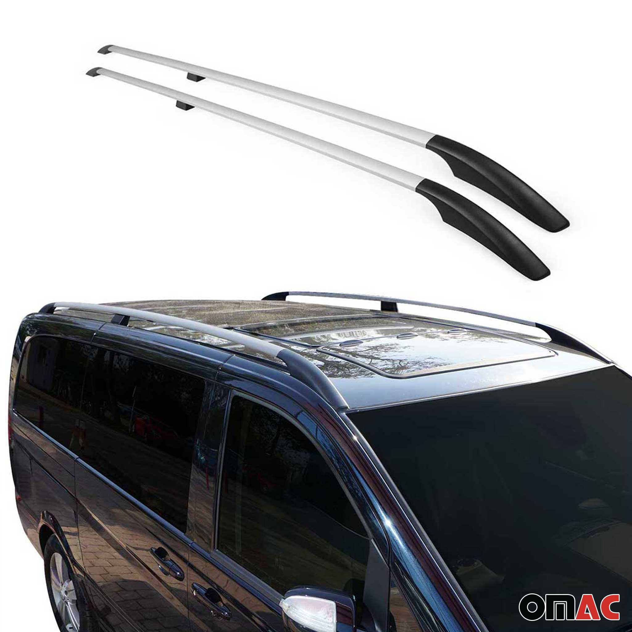 2003-2010 Porsche Cayenne Roof Rack Rails Side Rails Silver
