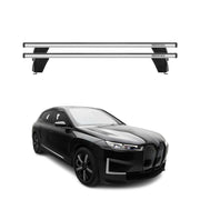 Roof Racks Cross Bars Luggage Carrier for BMW iX 2022-2026 Aluminium Gray 2x