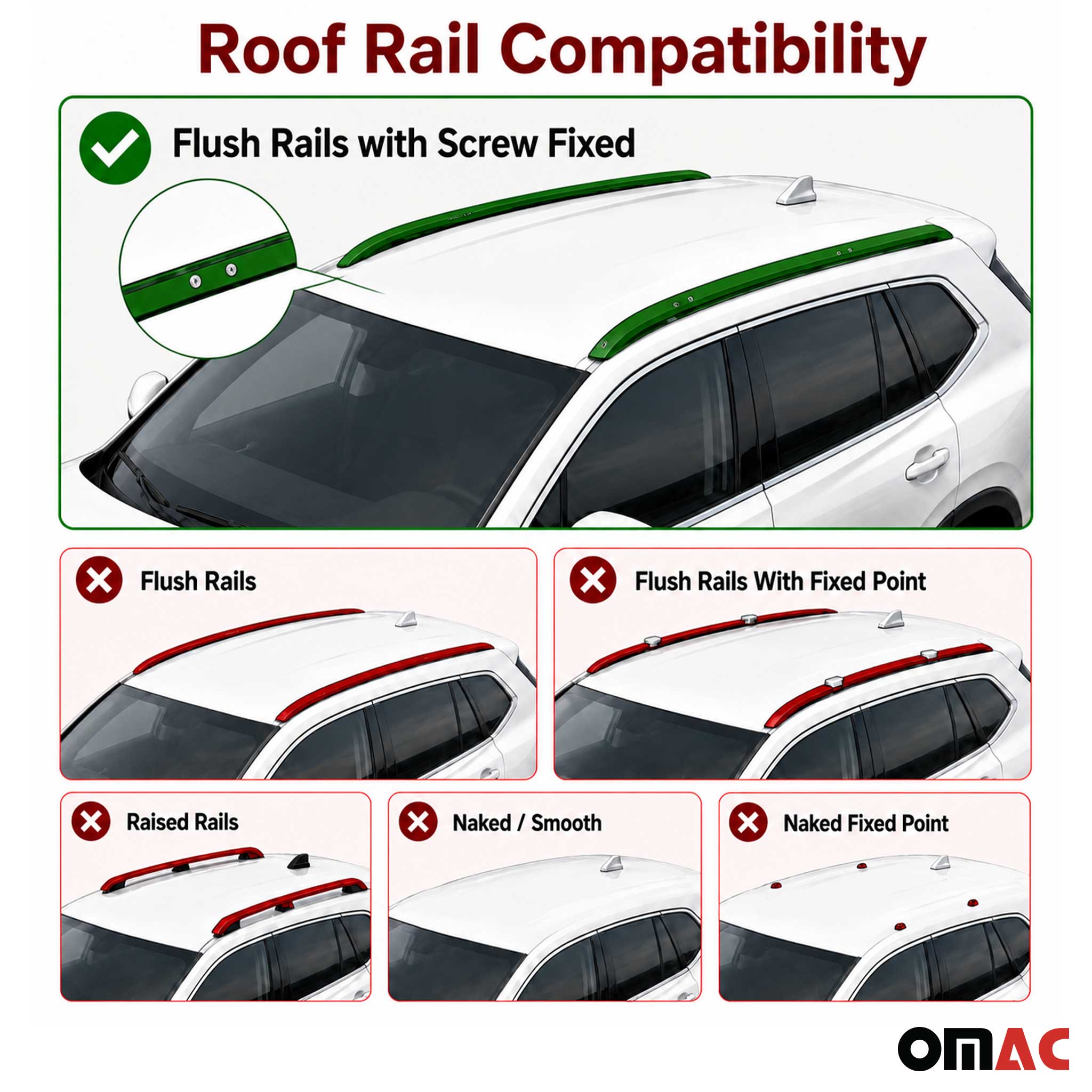 2018-2022 Ford EcoSport Roof Rack Cross Bars Black