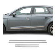 Chevrolet Side Door Molding Trim Skirt Garnish Stainless Steel Silver 4Pcs