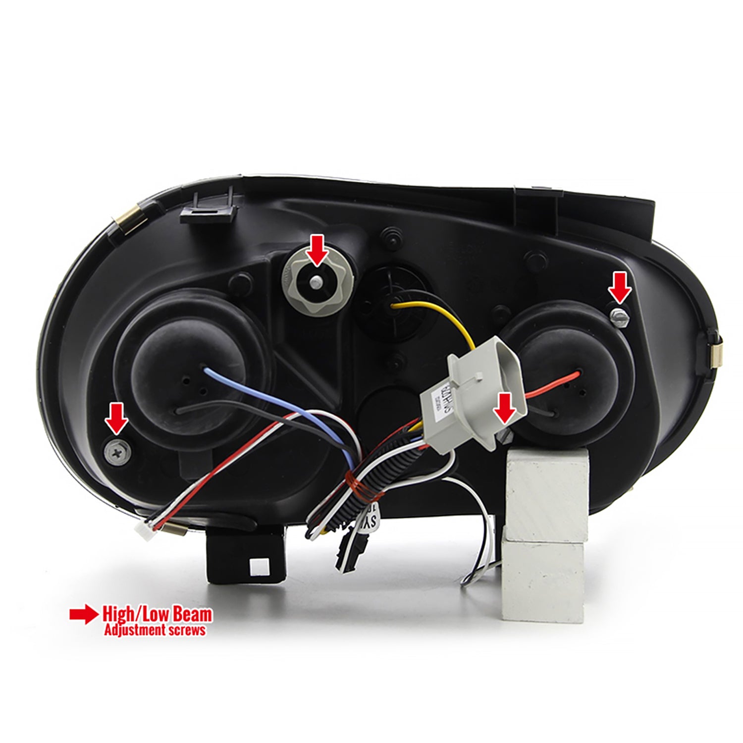 1999-2006 VW Golf Mk4 GTI/R32 Cabrio Projector Headlights R8 LED Light Smoke