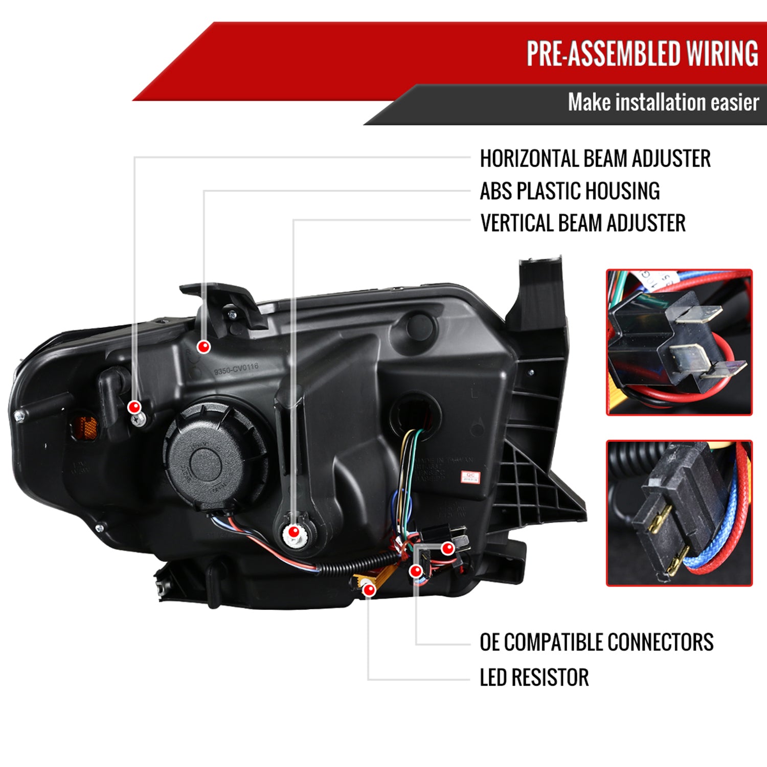 2014-2021 Toyota Tundra LED CBar Projector Headlights LED Signal Lights Smoke