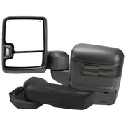 2019-2023 Chevy Silverado 1500 Heated Black Towing Mirrors Smoke & Turn Signal