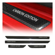 Ford Focus Door Sill Scuff Plate Scratch Protector Carbon Fiber 4 Pcs