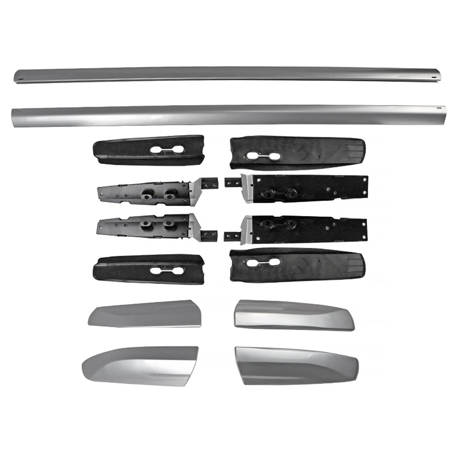 2008-2013 Toyota Highlander Chrome Powder Coated Alu Roof Rack Cross Bars